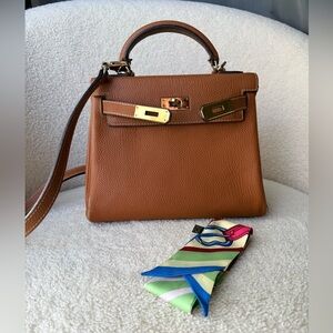 Designer inspired Brown Mini Handbag